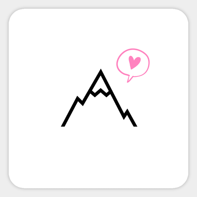 mountain love nature Sticker by camilovelove